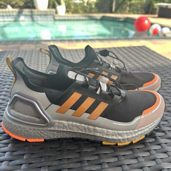 Adidas UltraBoost Winter.Rdy Black Signal Orange Men\'s Shoes FV8363 Size 7.5